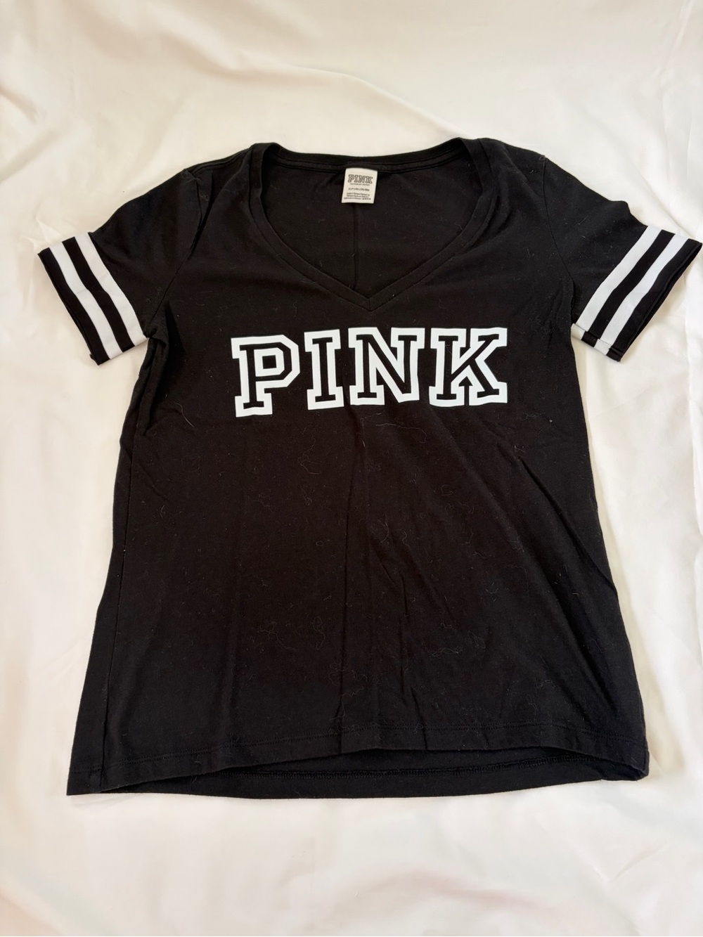 PINK Victoria's Secret V‑Neck Varsity Tee LOT OF 4 shirts